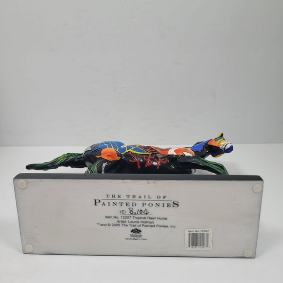 Trail Of Painted Ponies Tropical Reef Horse Figurine By Holman 2005 - Picture 7 of 7